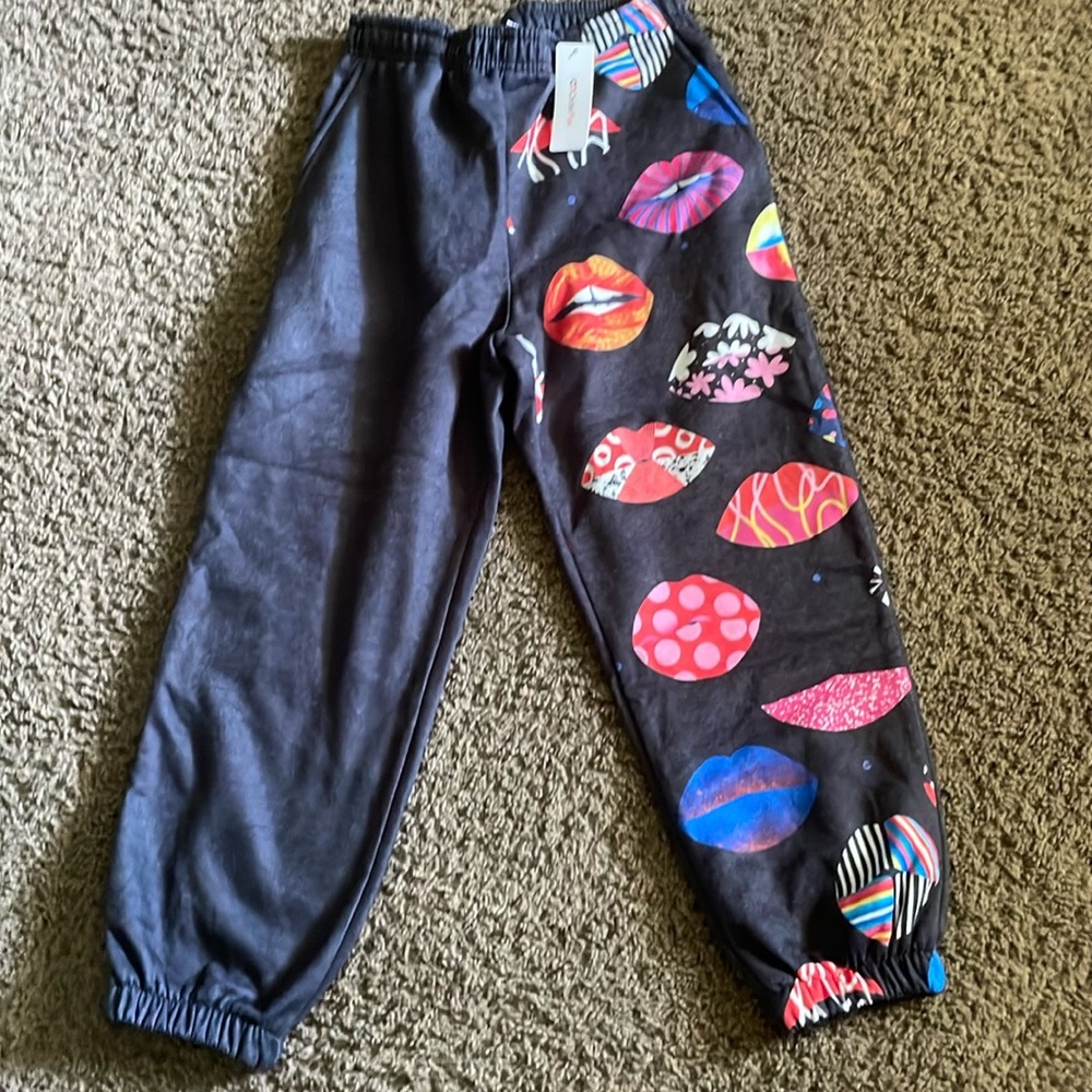 NWTs OrderPlus flannel lined sweat pants with elastic waist and bottoms Sz M